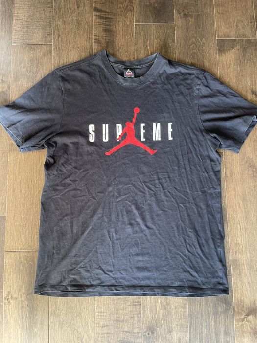 Supreme Supreme x Jordan T-shirt | Grailed