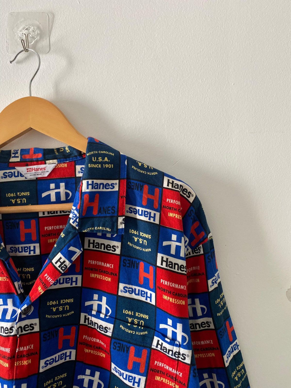 Hanes 90’s Hanes Fullprint Button Shirt Size US L / EU 52-54 / 3 - 10 Thumbnail