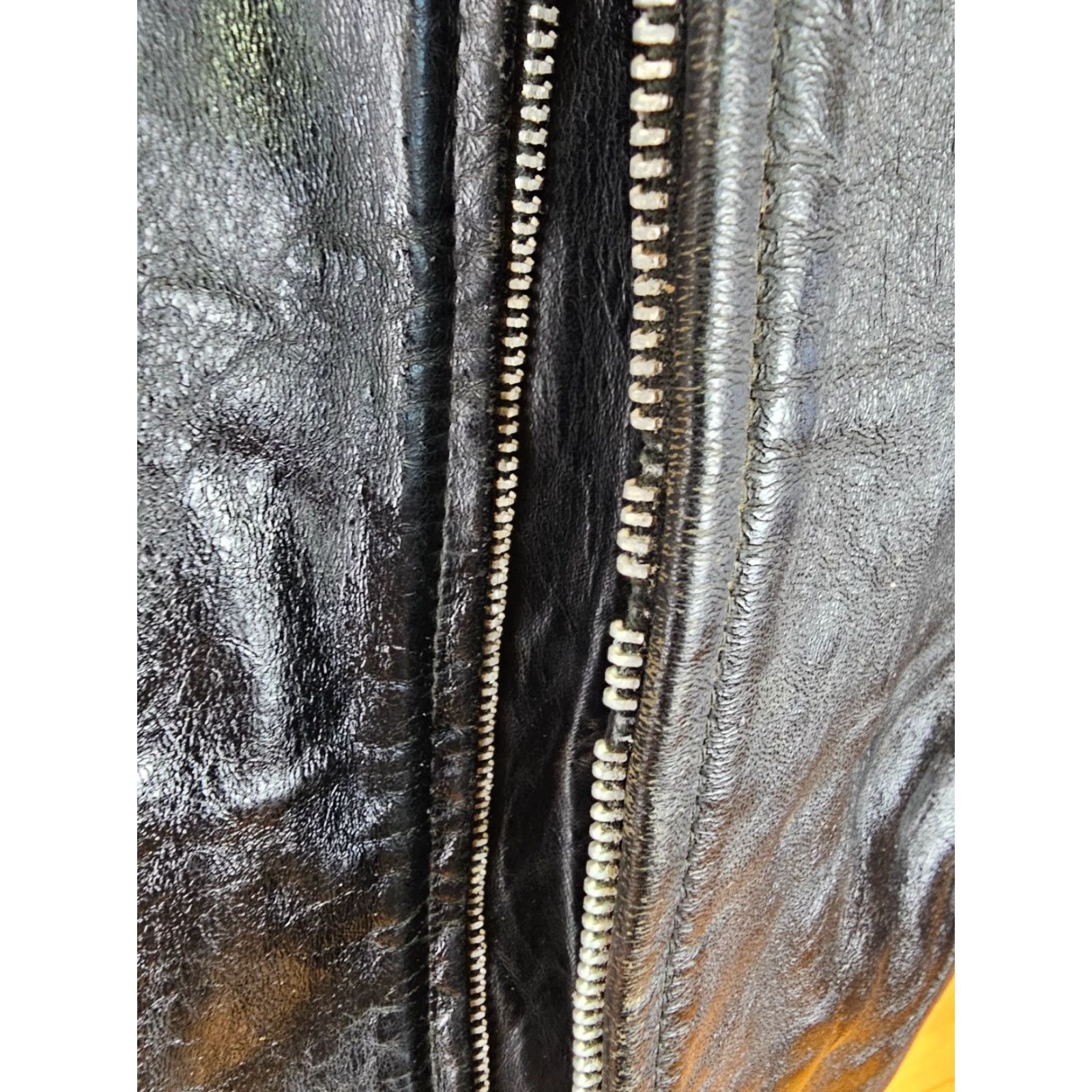 Sears VINTAGE Sears Motorcycle Leather Jacket Mens SZ 42 Black Leather Jacket 70's Insulated Size US XS / EU 42 / 0 - 6 Thumbnail