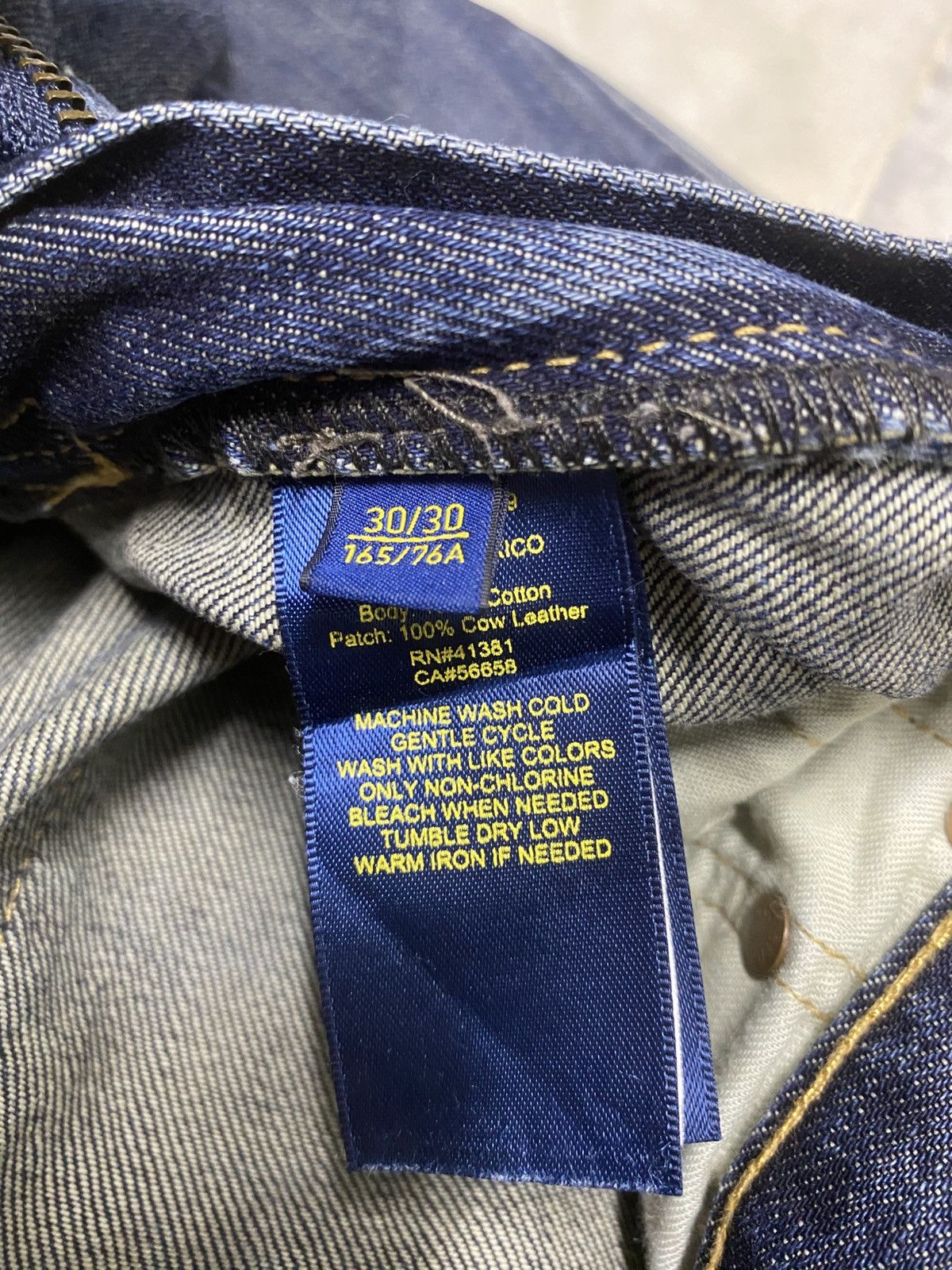 Polo Ralph Lauren Size 31x30 Vintage Polo Ralph Lauren Distressed Jeans Faded Size US 31 - 9 Thumbnail
