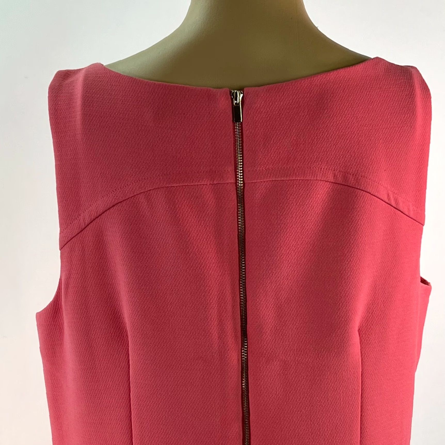 Ann Taylor Ann Taylor Dress Womens Pink Sleeveless Round Neck Short Shift Size 12 Size 34" / US 12 / IT 48 - 5 Thumbnail