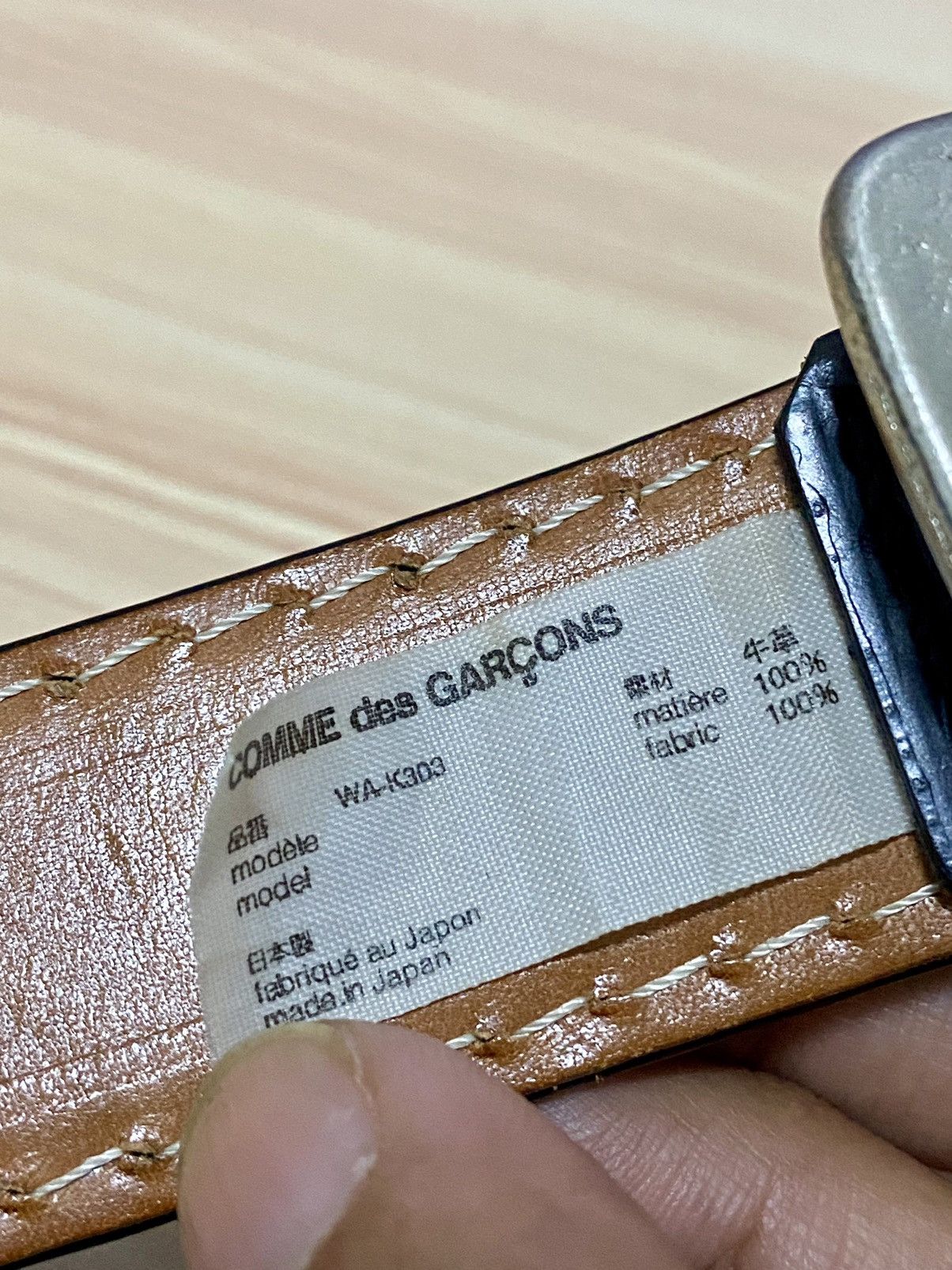 Comme des Garcons Junya watanabe Comme des garcons black leather belt Size ONE SIZE - 7 Thumbnail