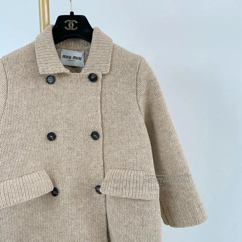 Miu Miu Miu Miu Beige Wool Ladies Jacket . Size M / US 6-8 / IT 42-44 - 2 Thumbnail
