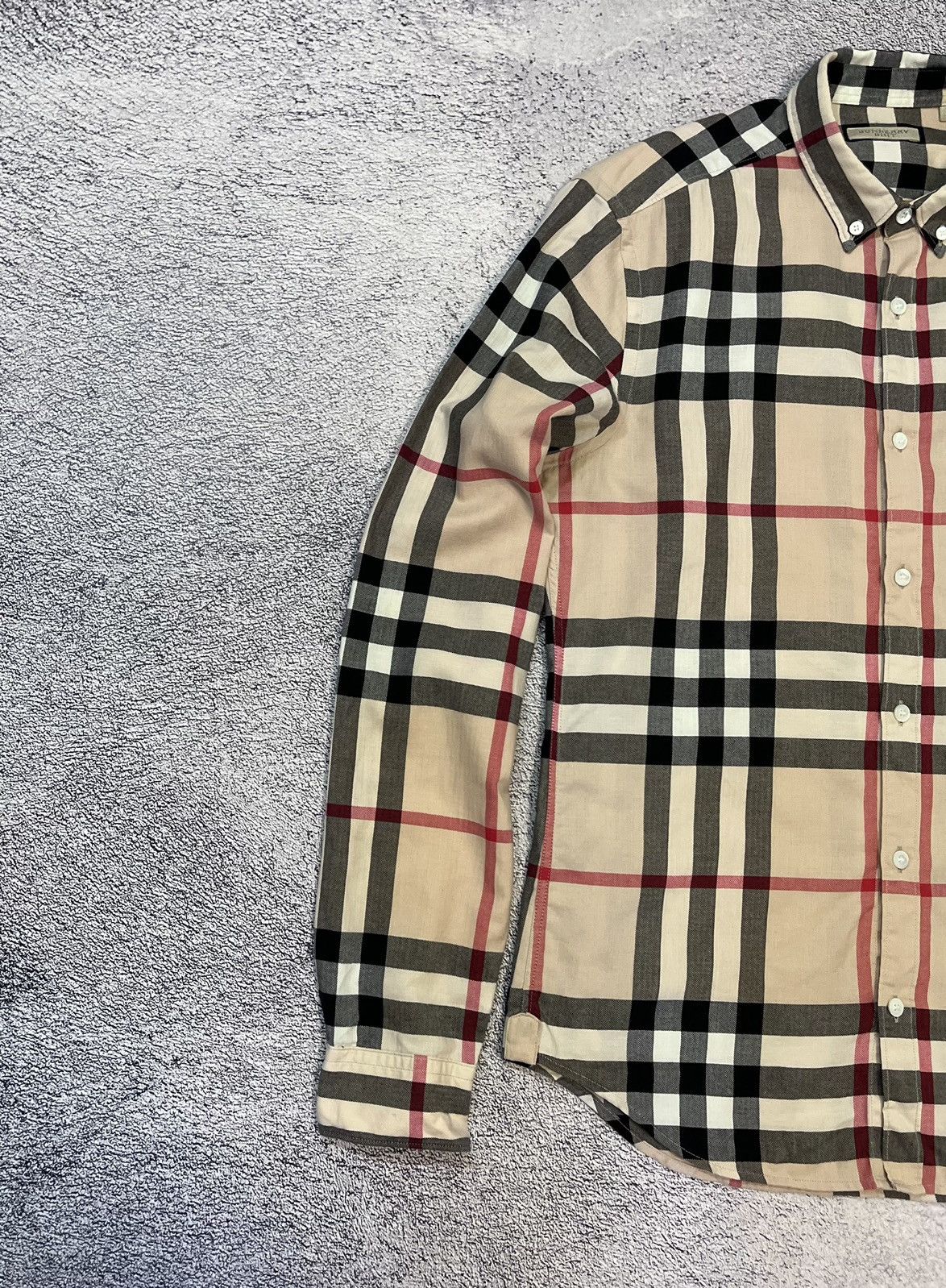 Burberry Burberry Brit Mens Nova Check Beige Shirt S Long Sleeve Size US S / EU 44-46 / 1 - 4 Thumbnail