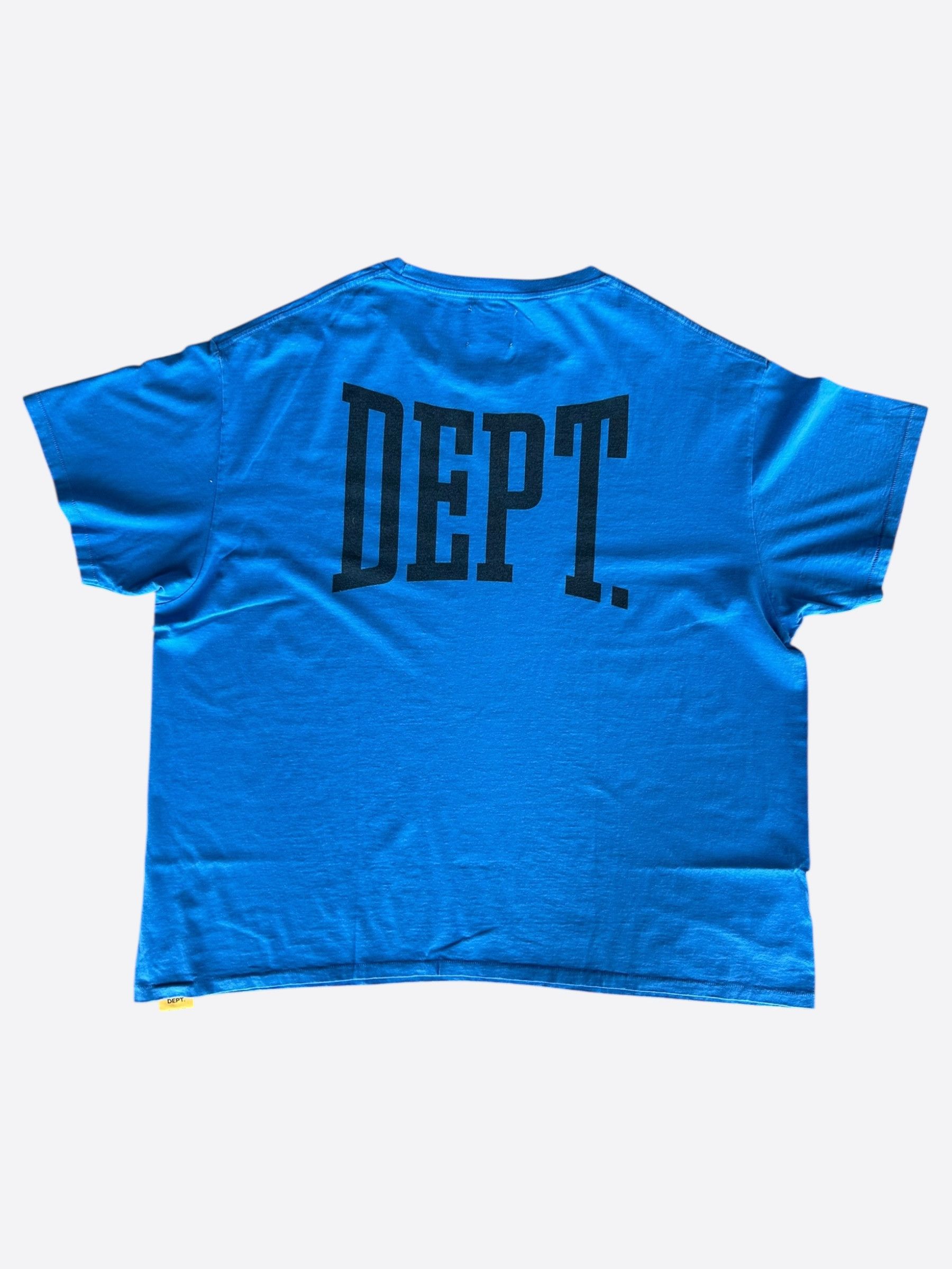 Gallery Dept. Gallery Dept Blue & Black Dept Logo T-Shirt Size US XL / EU 56 / 4 - 2 Thumbnail
