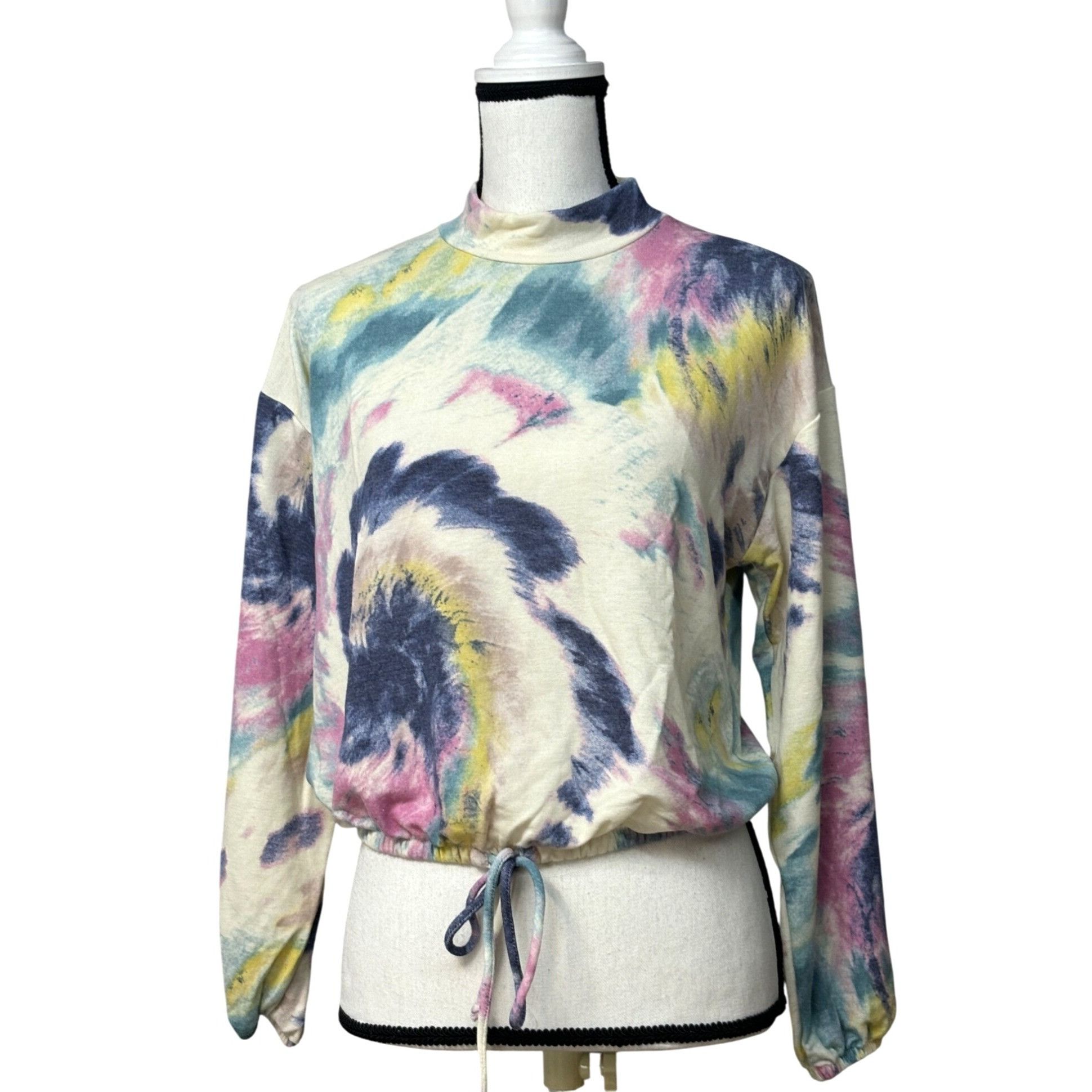 Other All in Favor Mock Neck, Tie-dye Crop Top, M Size M / US 6-8 / IT 42-44 - 1 Thumbnail