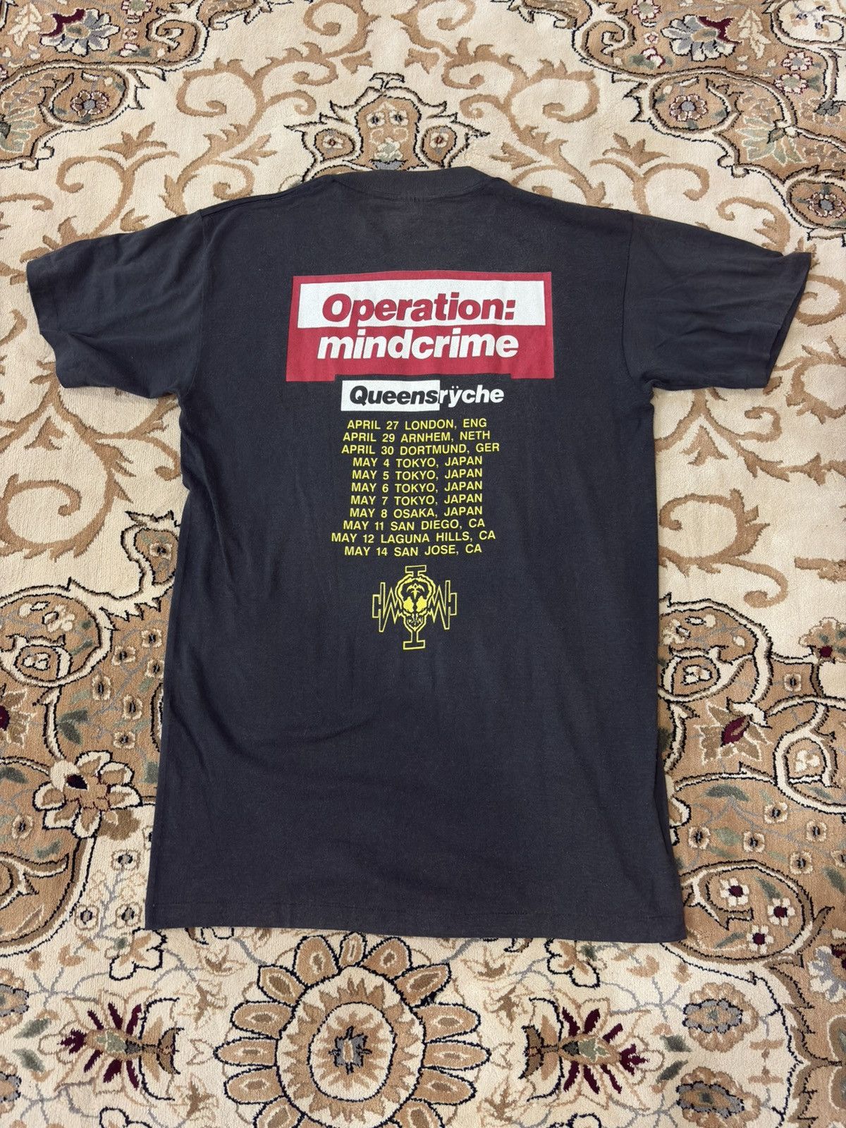 Band Tees Vintage 80s Queensryche Operation: Mindcrime 1988 T Shirt Size US L / EU 52-54 / 3 - 4 Thumbnail