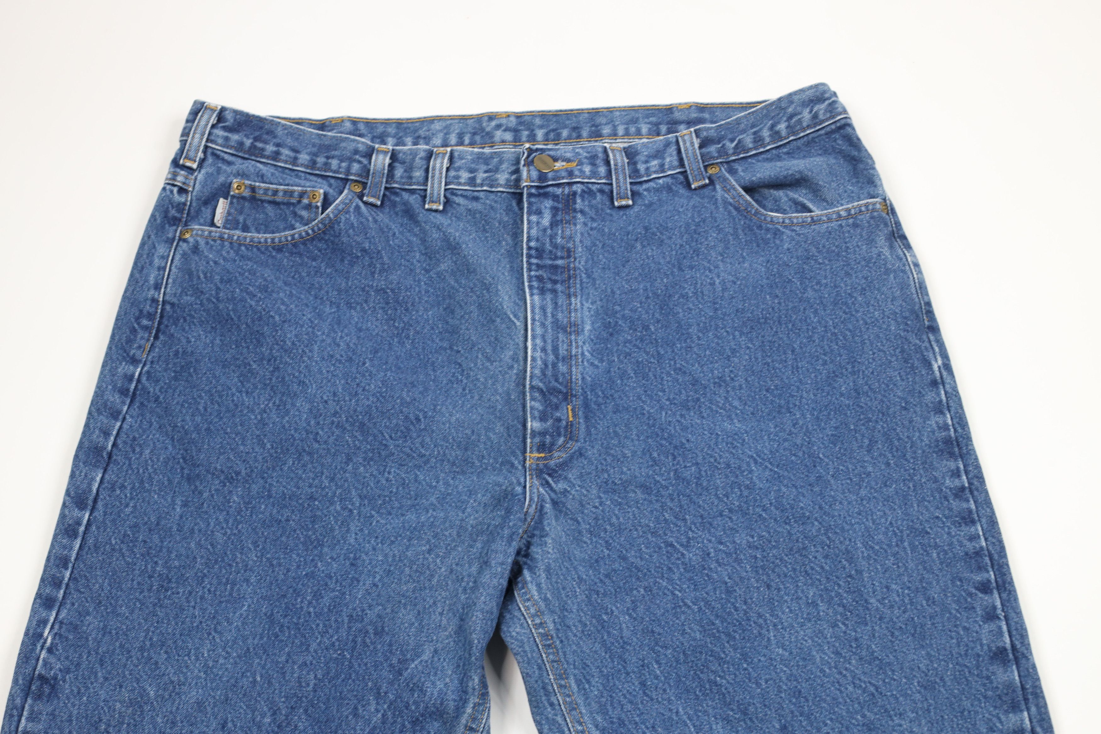 Carhartt × Vintage Vintage Carhartt Out Relaxed Fit Tapered Leg Denim Jeans Size US 42 / EU 58 - 2 Thumbnail