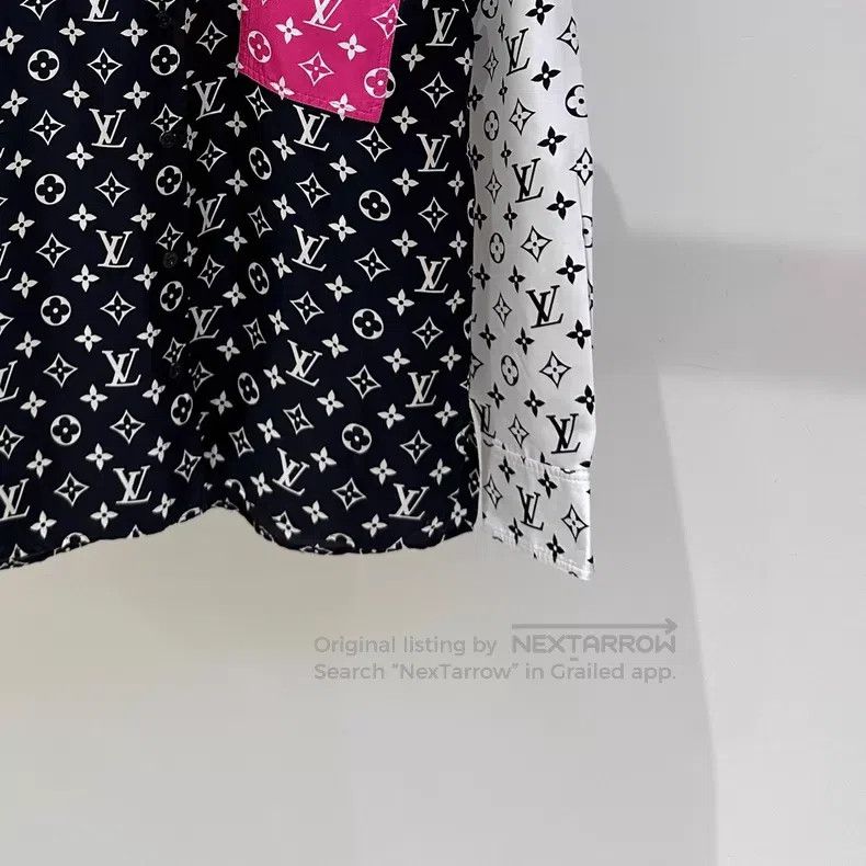 Louis Vuitton Louis Vuitton Mulberry silk presbyopic full-print shirt Size XS / US 0-2 / IT 36-38 - 3 Thumbnail