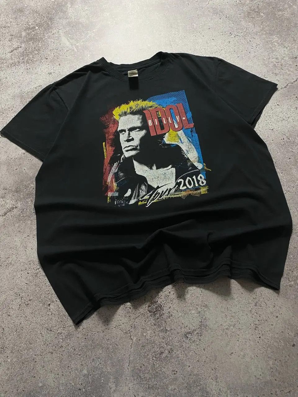 Band Tees BILLY IDOL TOUR 2018 PUNK ROCK T SHIRT Size US XL / EU 56 / 4 - 4 Thumbnail