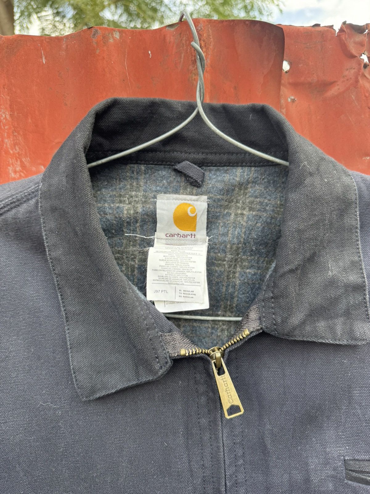 Carhartt Vintage Carhartt detroit blue Lined J97 PTL SMALL Jacket Size US XL / EU 56 / 4 - 8 Thumbnail