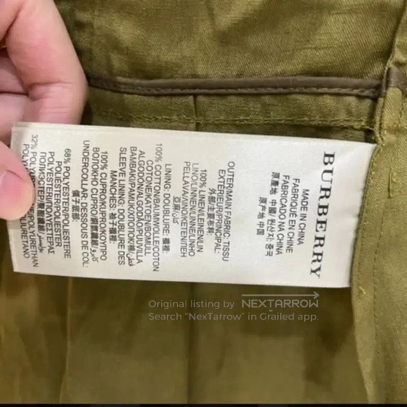 Burberry Burberry Green Cotton Women's Jacket. Size S / US 4 / IT 40 - 6 Thumbnail