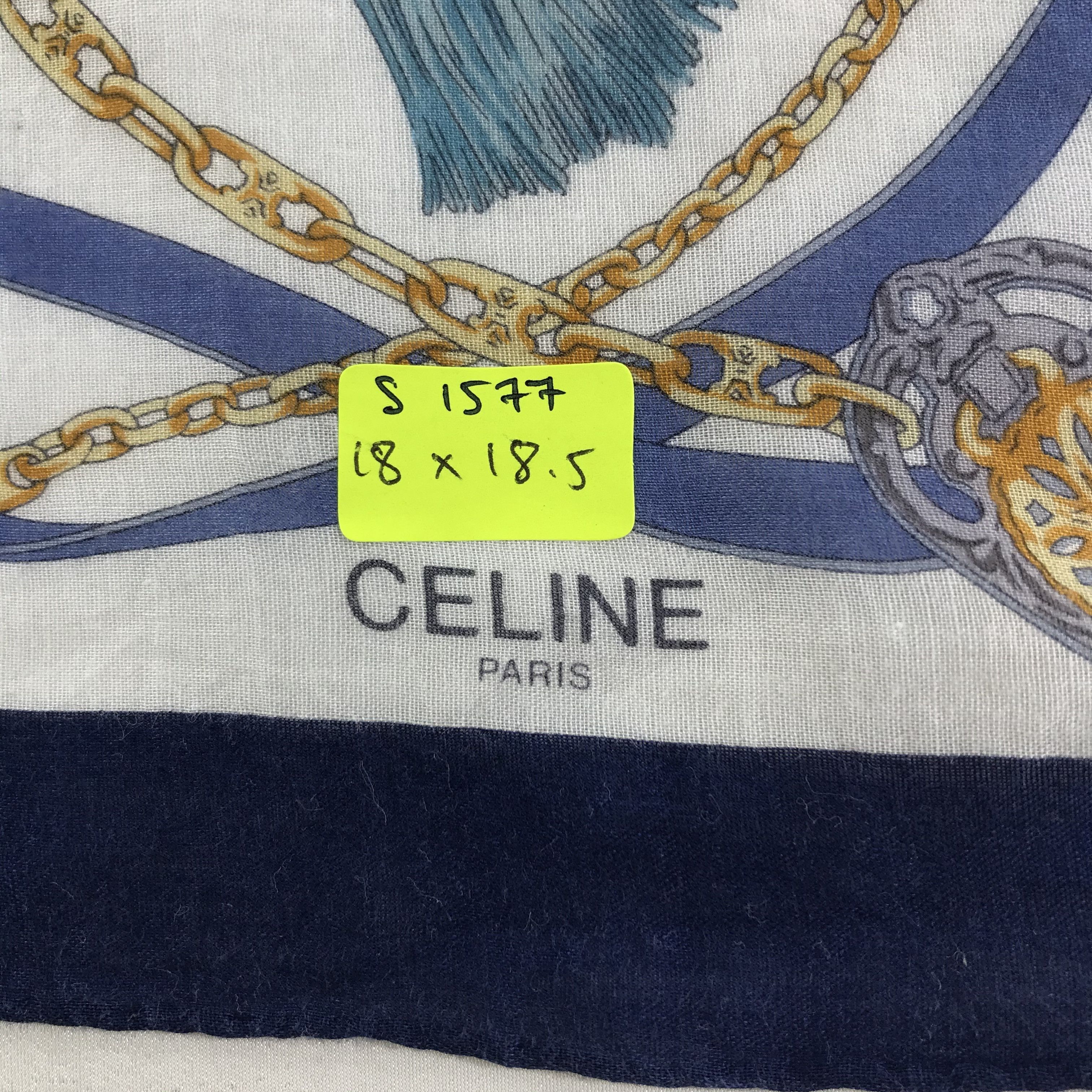 Celine × Vintage Celine Bandana / Handkerchief / Neckerchief - S1577 Size ONE SIZE - 5 Thumbnail