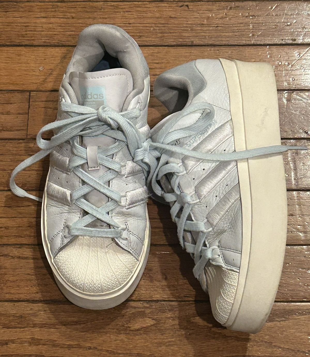 Adidas Adidas Original Superstar Bonega White Almost Blue 2022 Size US 8 / IT 38 - 2 Thumbnail