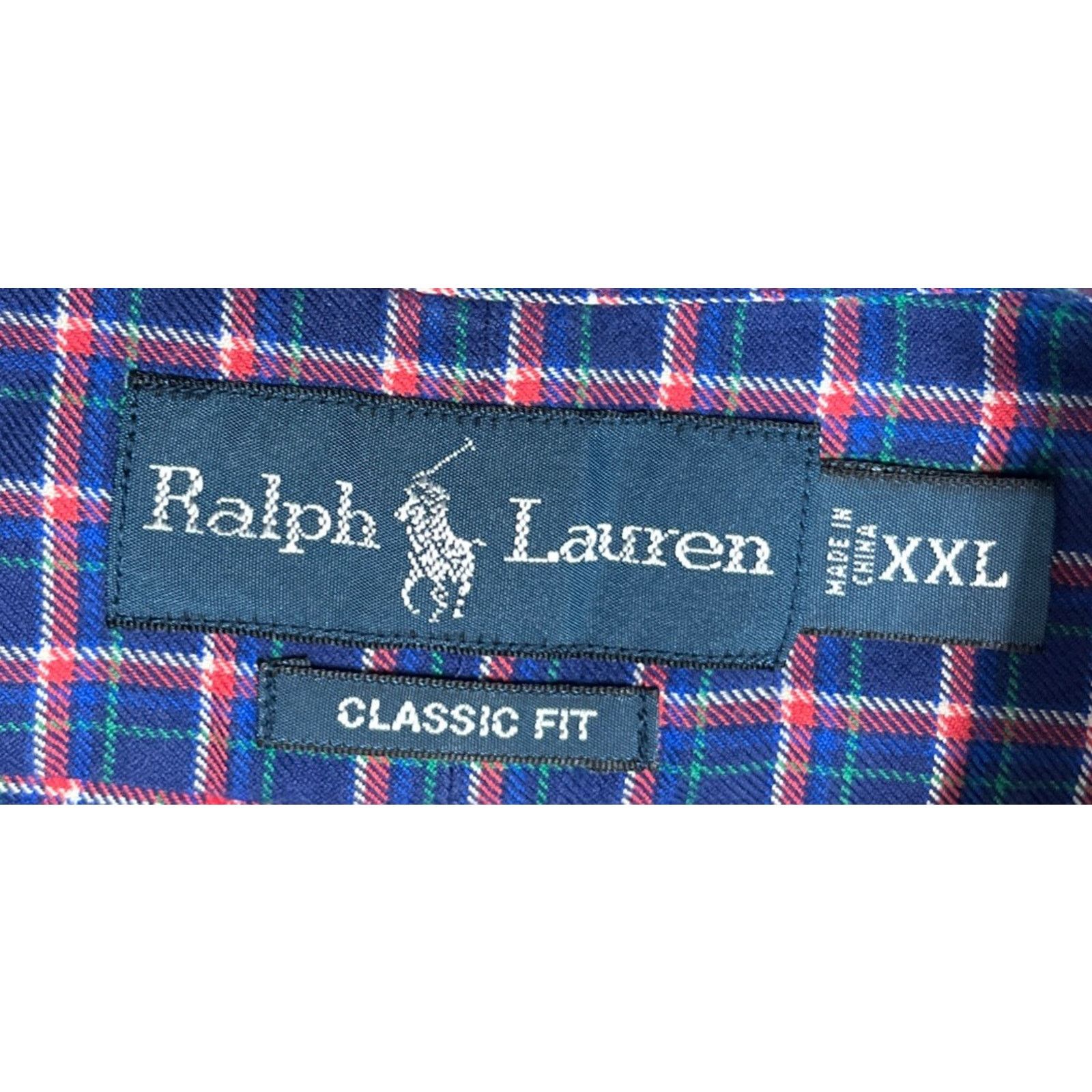 Ralph Lauren Ralph Lauren Classic Fit Blue & Red Plaid Long Sleeve 2XL Size US M / EU 48-50 / 2 - 5 Thumbnail