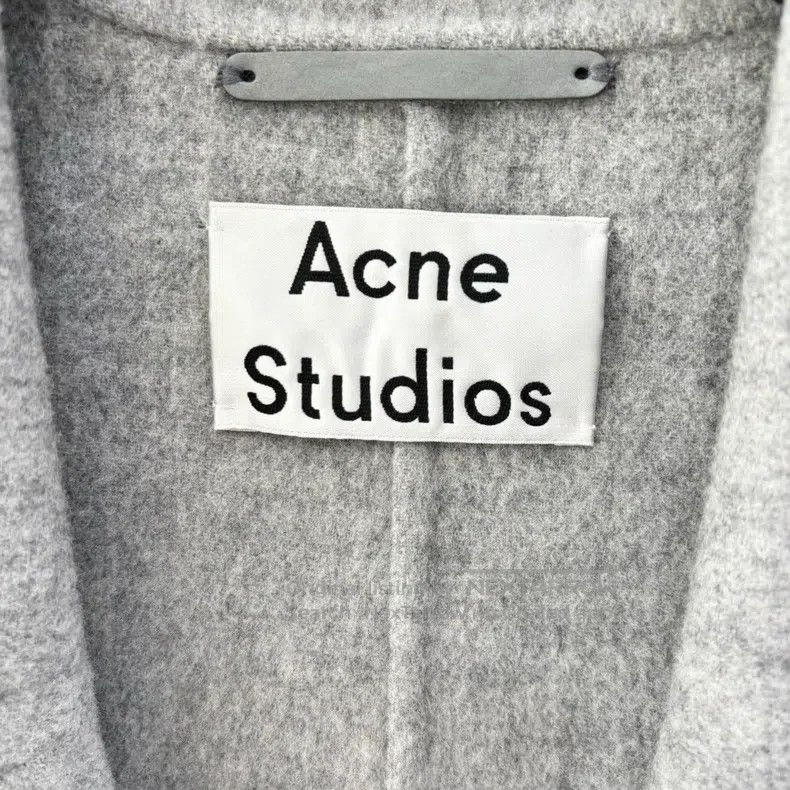 Acne Studios Acne Studios Gray Double Faced Fleece Wool Coat Size XXS / US 00 / IT 34 - 3 Thumbnail