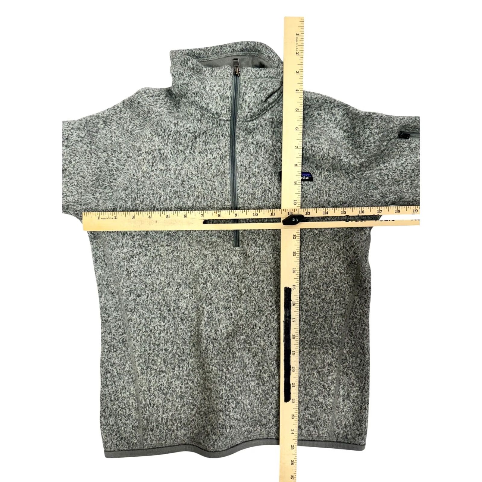 Patagonia VINTAGE Patagonia Better Sweater 1/4 Zip Fleece Jacket Heather Gray XS Women Size XS / US 0-2 / IT 36-38 - 3 Thumbnail