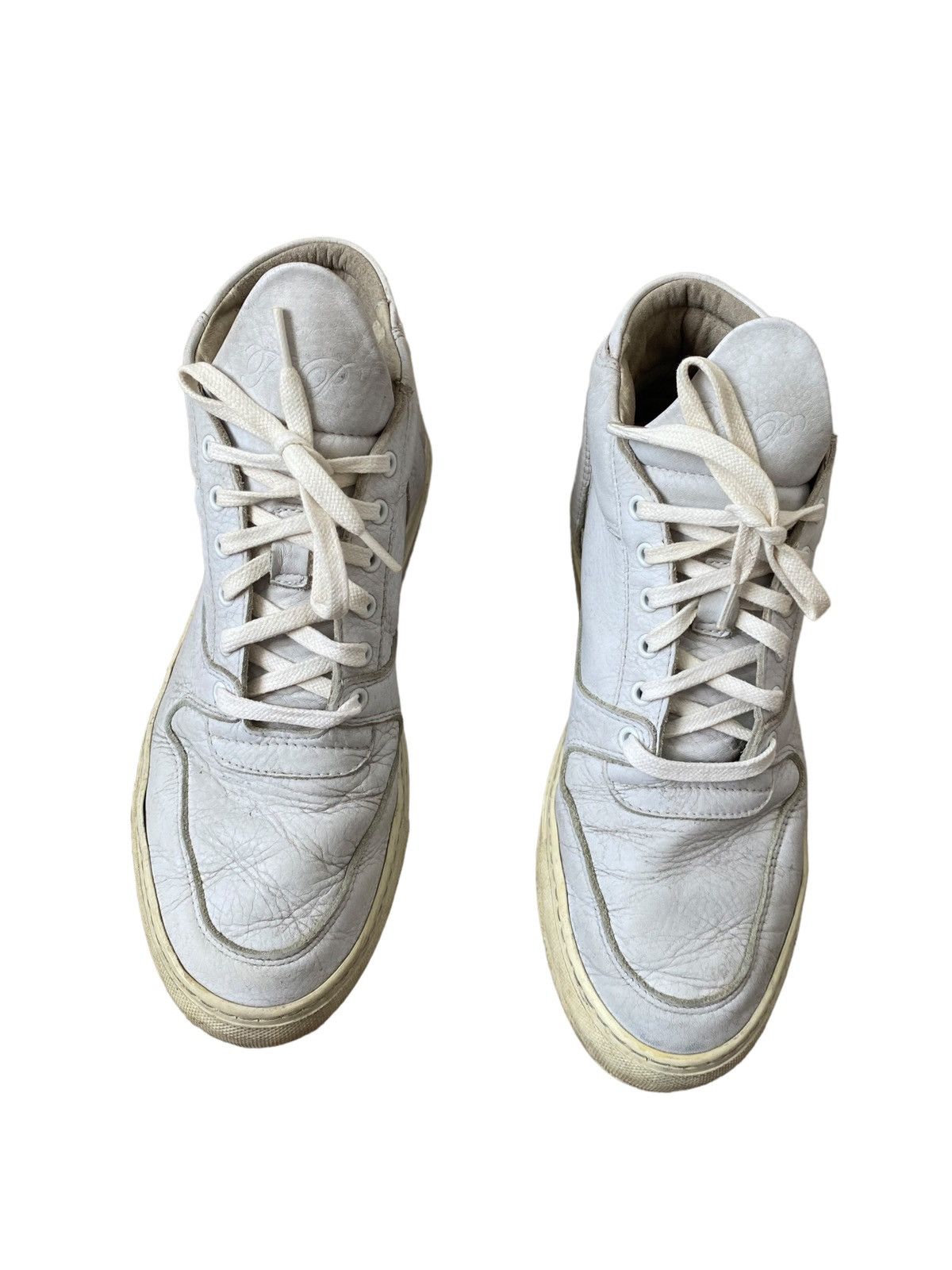 Filling Pieces Filling Pieces Mid Top White Leather Trainers US10 EUR43 Size US 10 / EU 43 - 7 Thumbnail