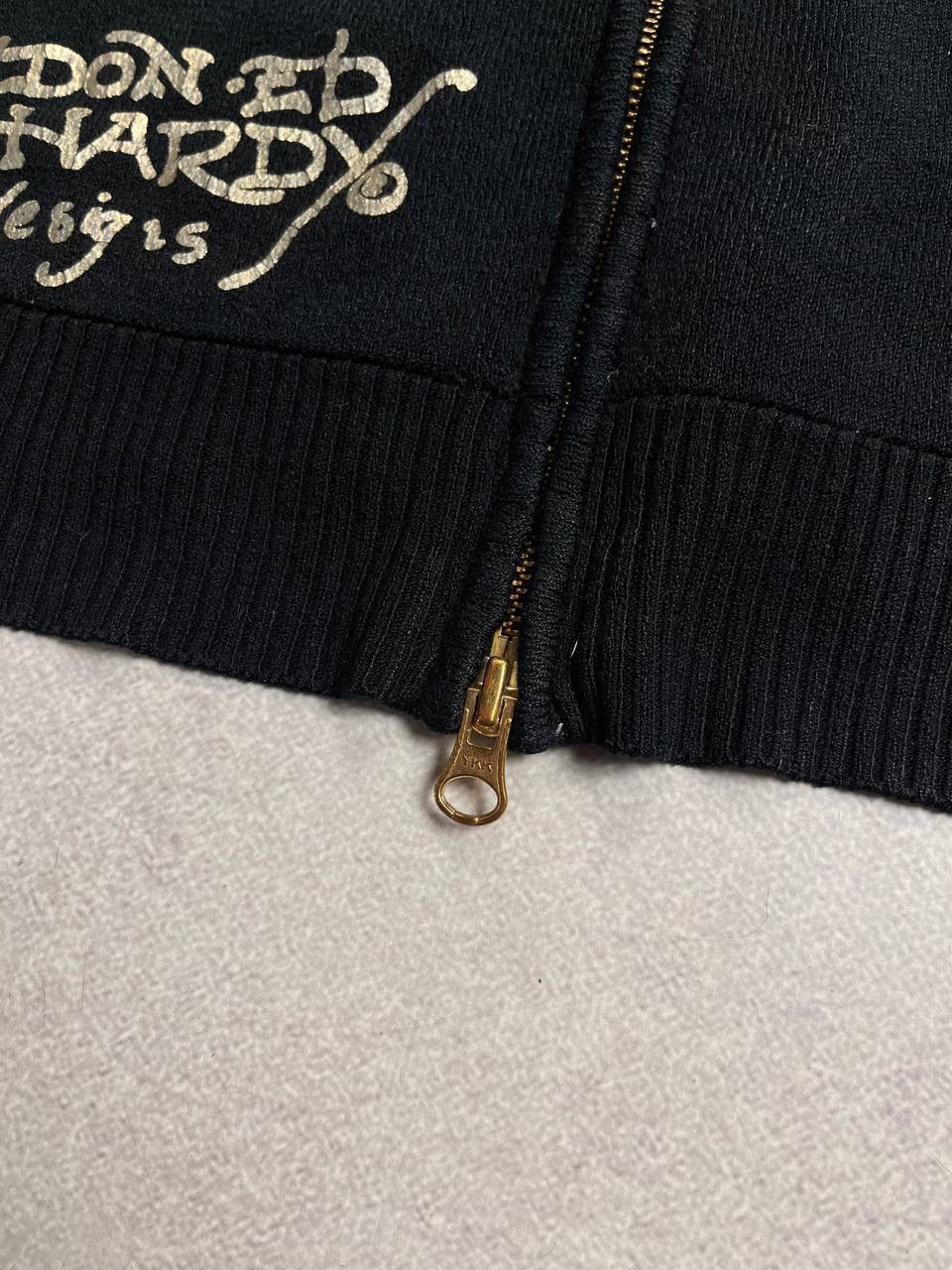 Ed Hardy Vintage Ed Hardy Alloverprint Knit Zip Hoodie Y2K XS Size XS / US 0-2 / IT 36-38 - 10 Thumbnail