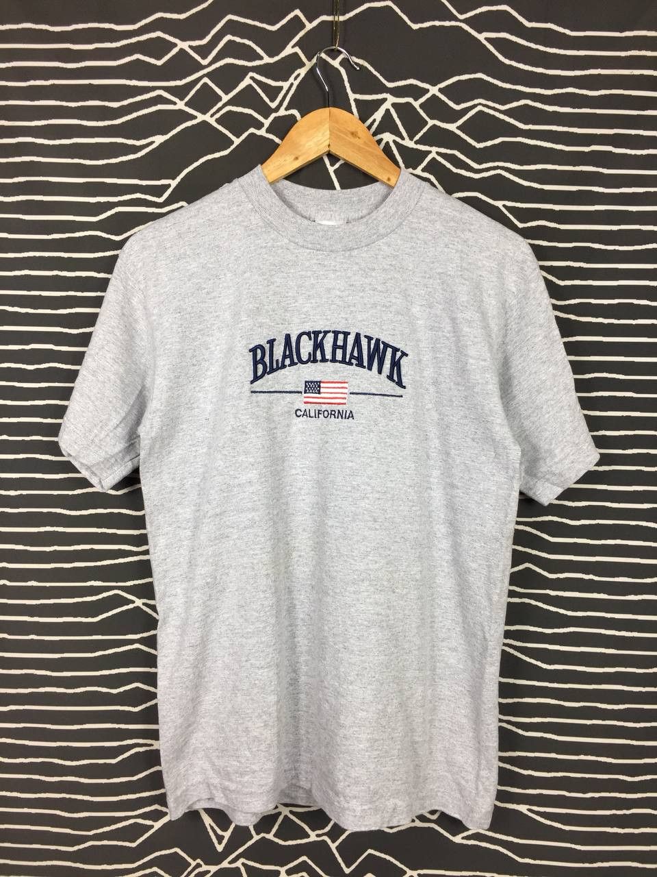 Vintage Vtg Intex Heavyweight Blackhawk California Embroidered Tee Size US M / EU 48-50 / 2 - 2 Thumbnail