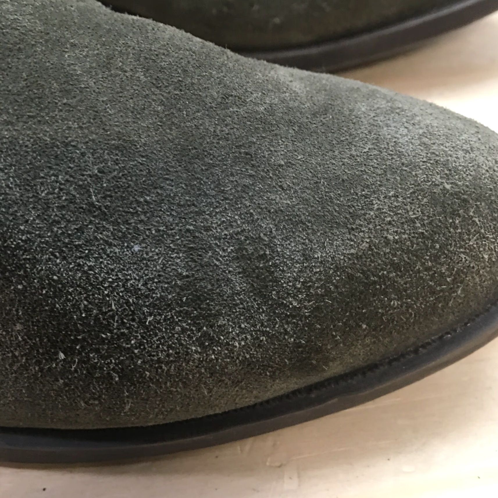 Vintage White Mountain Boots Womens 9 Side Zip Ankle Bootie Green Suede Block Heels - Boot, Women, Green, Suede, Side Zip, 9, White Mountain, Block Heel Size US 9 / IT 39 - 3 Thumbnail