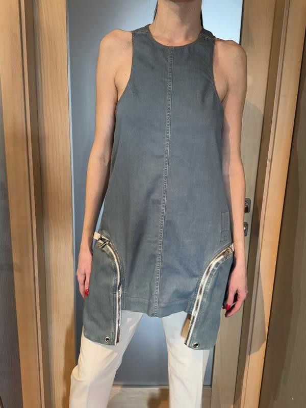 Rick Owens Rick Owens denim tunic Size S / US 4 / IT 40 - 1 Thumbnail
