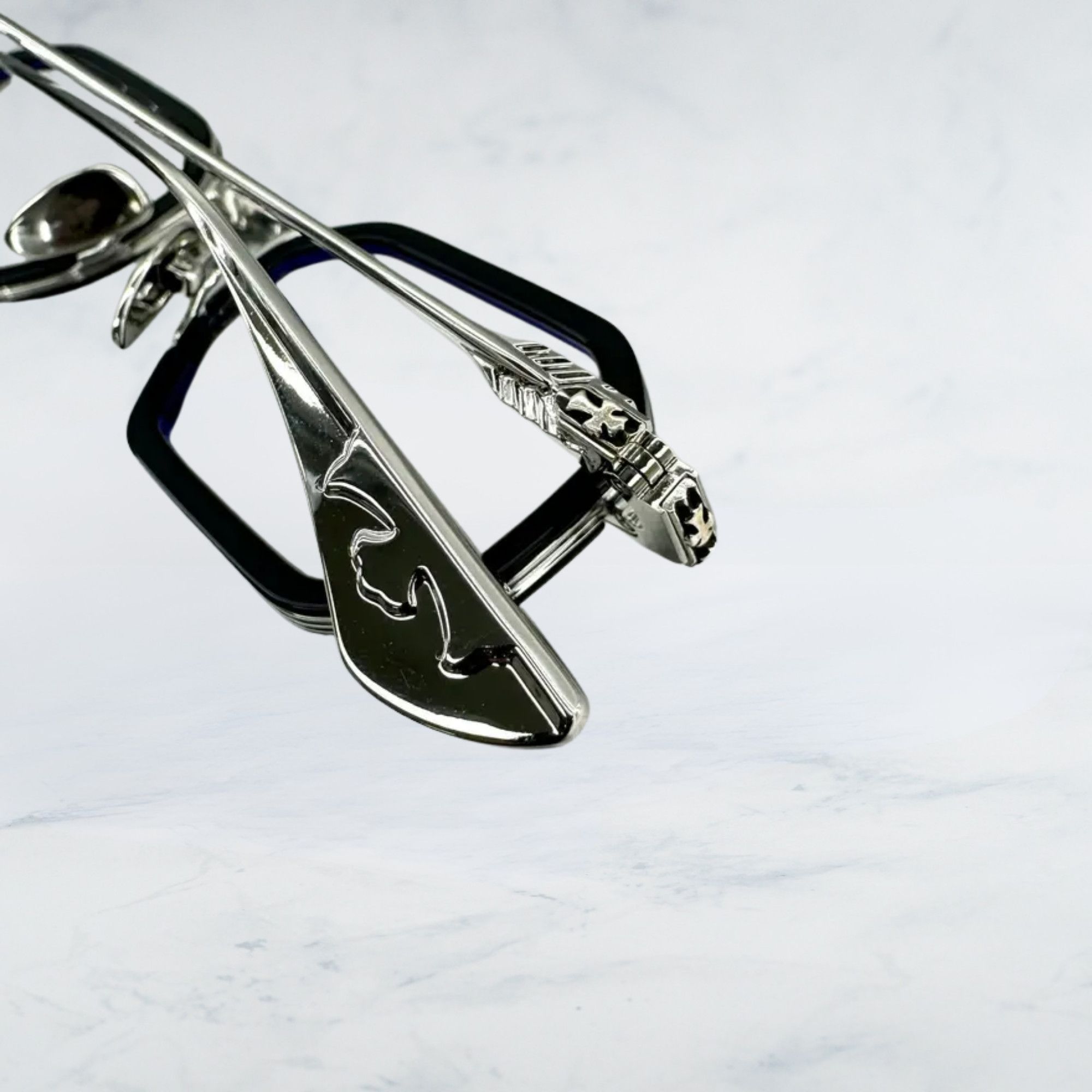 Chrome Hearts CHROME HEARTS STYLIDA BLACK/SHINY SILVER Size ONE SIZE - 8 Thumbnail