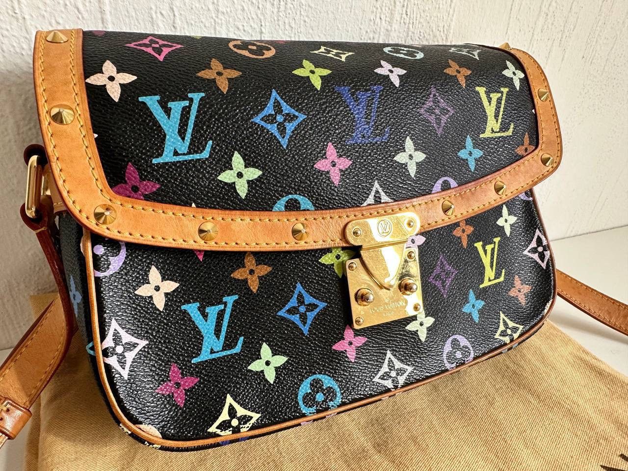 Louis Vuitton Louis Vuitton Sologne Bag Crossbody Monogram Gold Auth! Size ONE SIZE - 6 Thumbnail