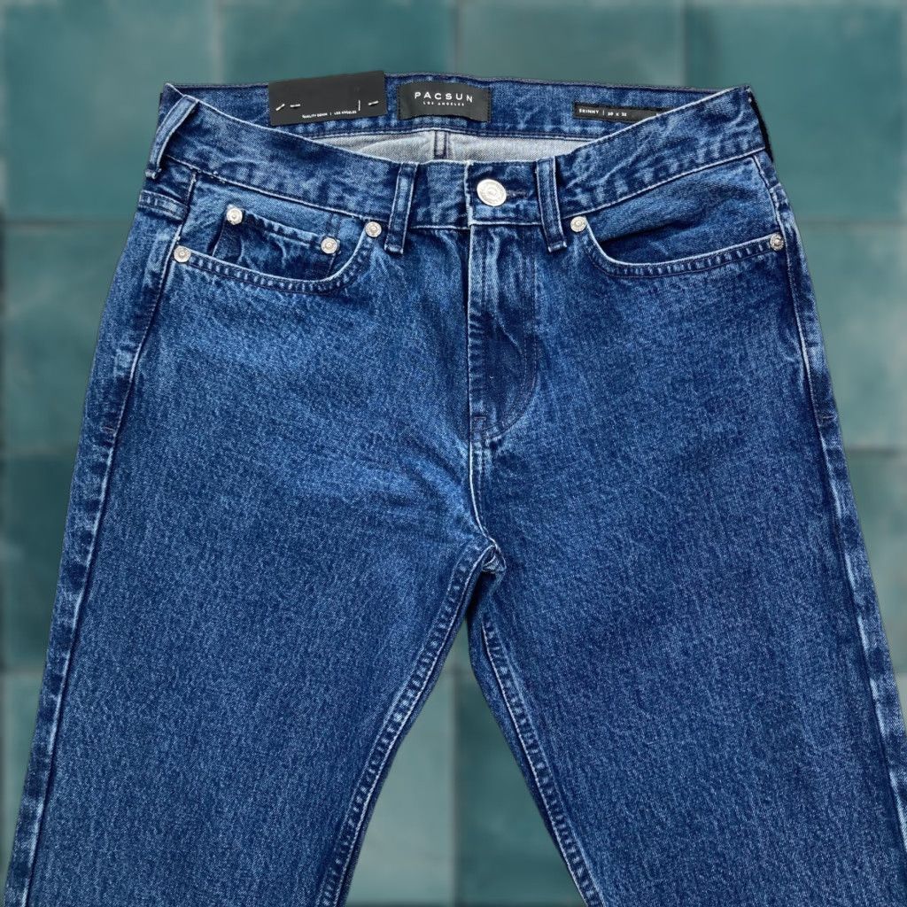 Pacsun PacSun Jeans Mens 30x32 Blue Skinny Fit Denim 5-Pocket Zip Fly Casual Classic Size US 30 / EU 46 - 1 Thumbnail