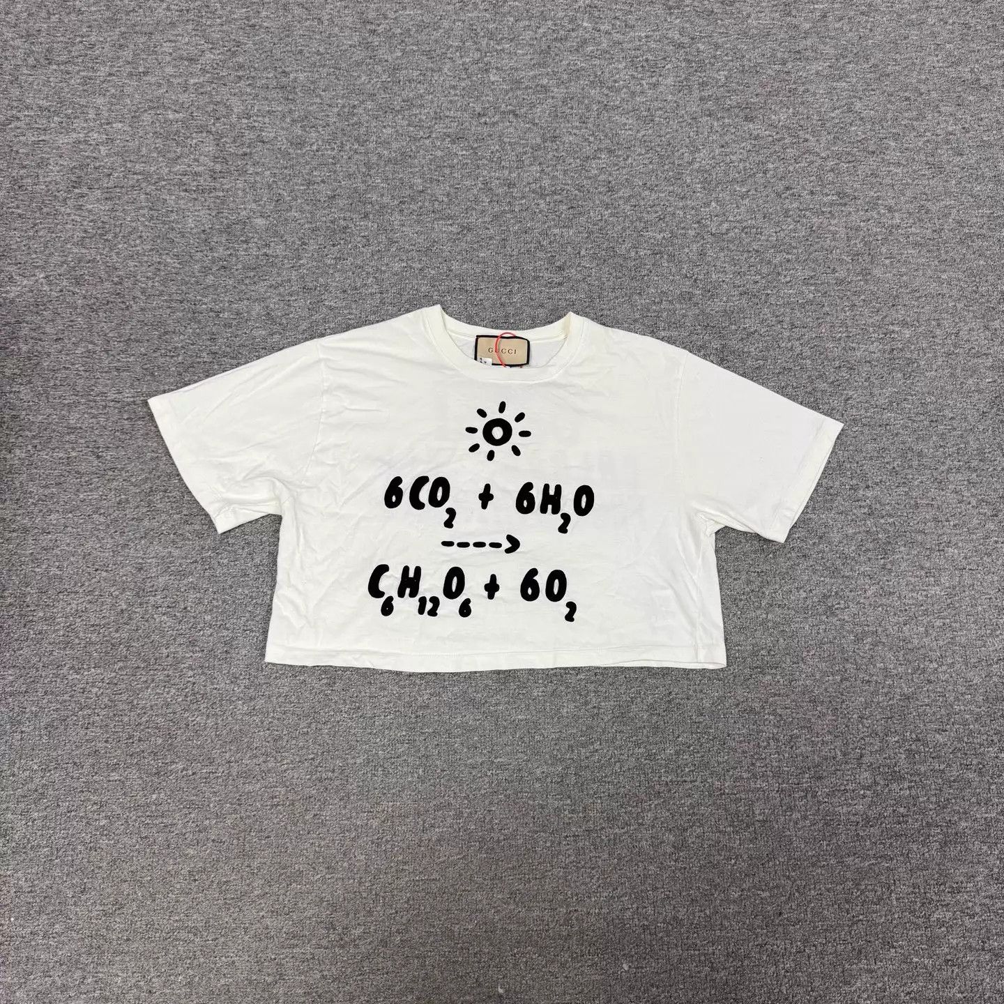 Gucci Gucci flocked logo short sleeve top S 99 new Size S / US 4 / IT 40 - 1 Thumbnail