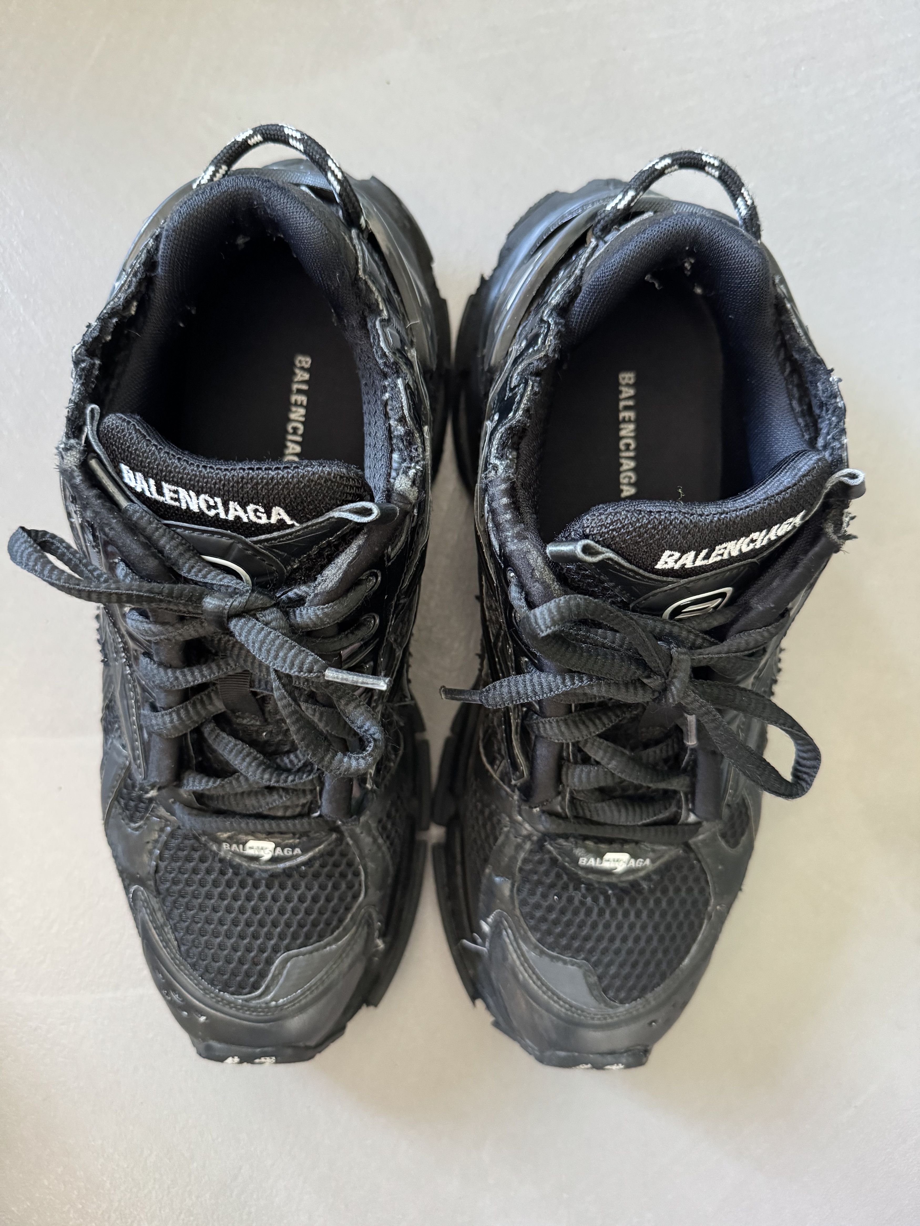 Balenciaga Balenciaga Runner Black, Mesh / Nylon Sneakers - Italy Size US 9 / EU 42 - 3 Thumbnail