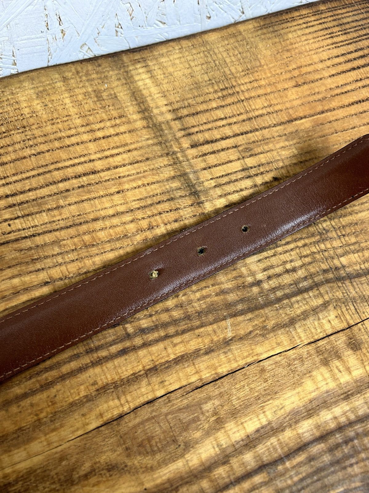 Gucci 80s Vintage Gucci Black Leather Made In Italy Belt Size ONE SIZE - 7 Thumbnail