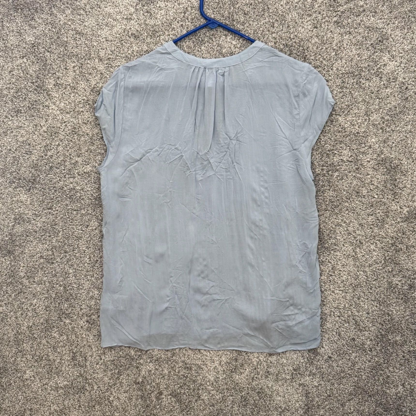 Velvet Velt Velvet Graham & Spencer Shirt Womens Small Blue Cap Sleeve Lightweight Viscose Shirt Womens Small Blue Cap Sleeve Lightweight Viscose Size S / US 4 / IT 40 - 7 Thumbnail