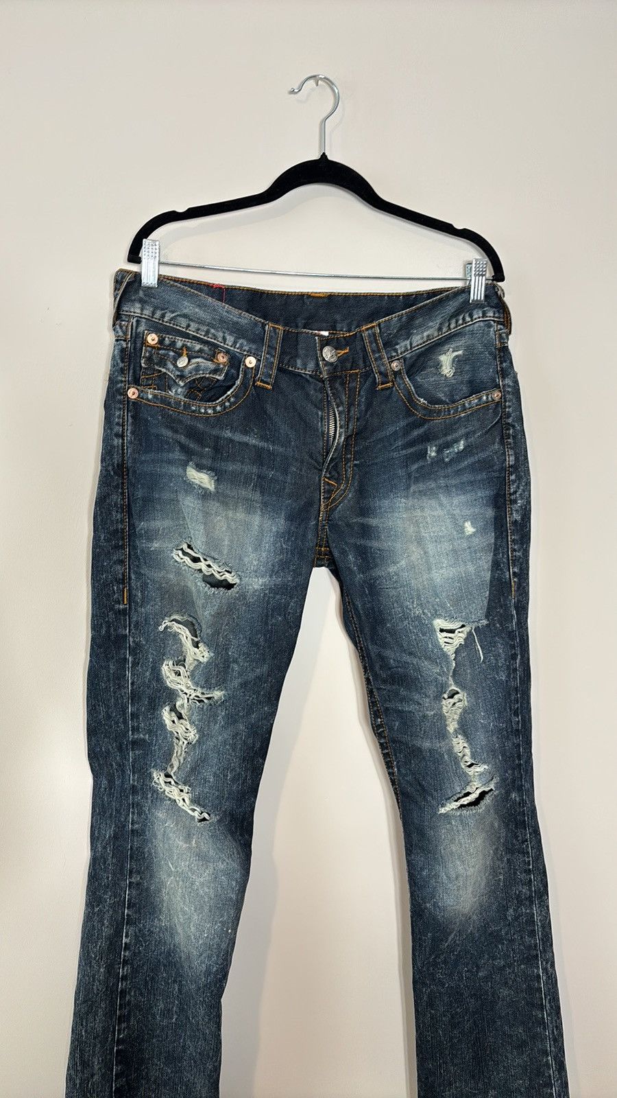 True Religion True Religion Section Straight Jeans Size US 33 - 2 Thumbnail