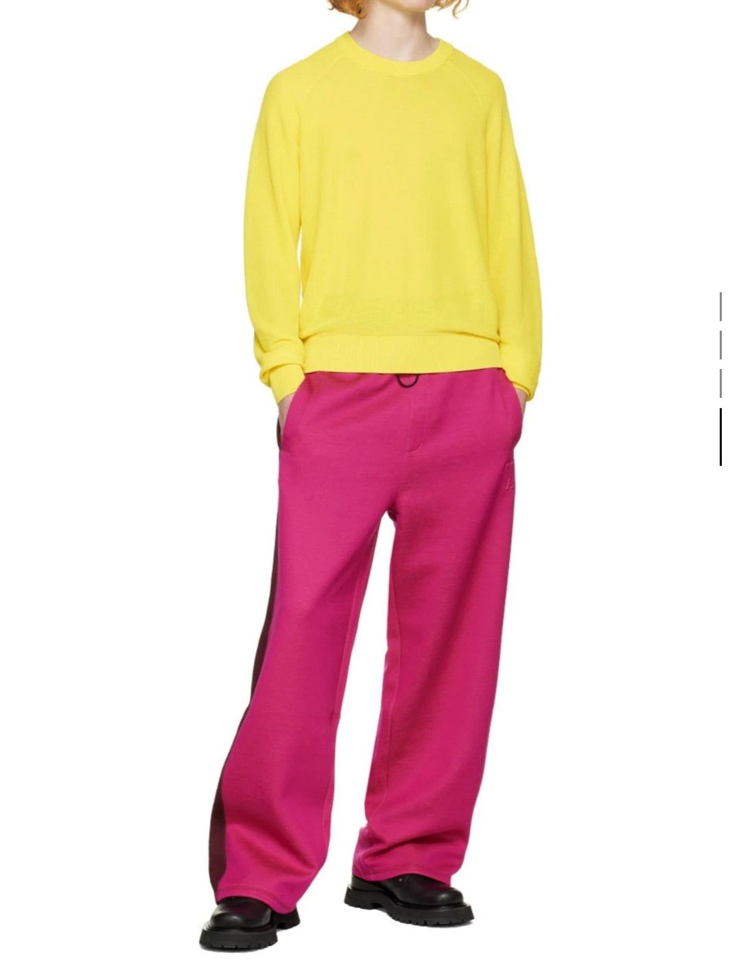 AMI AMI PARIS YELLOW COTTON SWEATER XL Size US XL / EU 56 / 4 - 5 Thumbnail