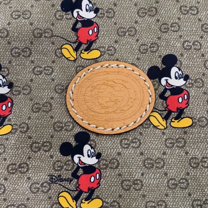 Gucci Gucci Disney co-branded brown logo Mickey pattern full prin Size US S / EU 44-46 / 1 - 5 Thumbnail