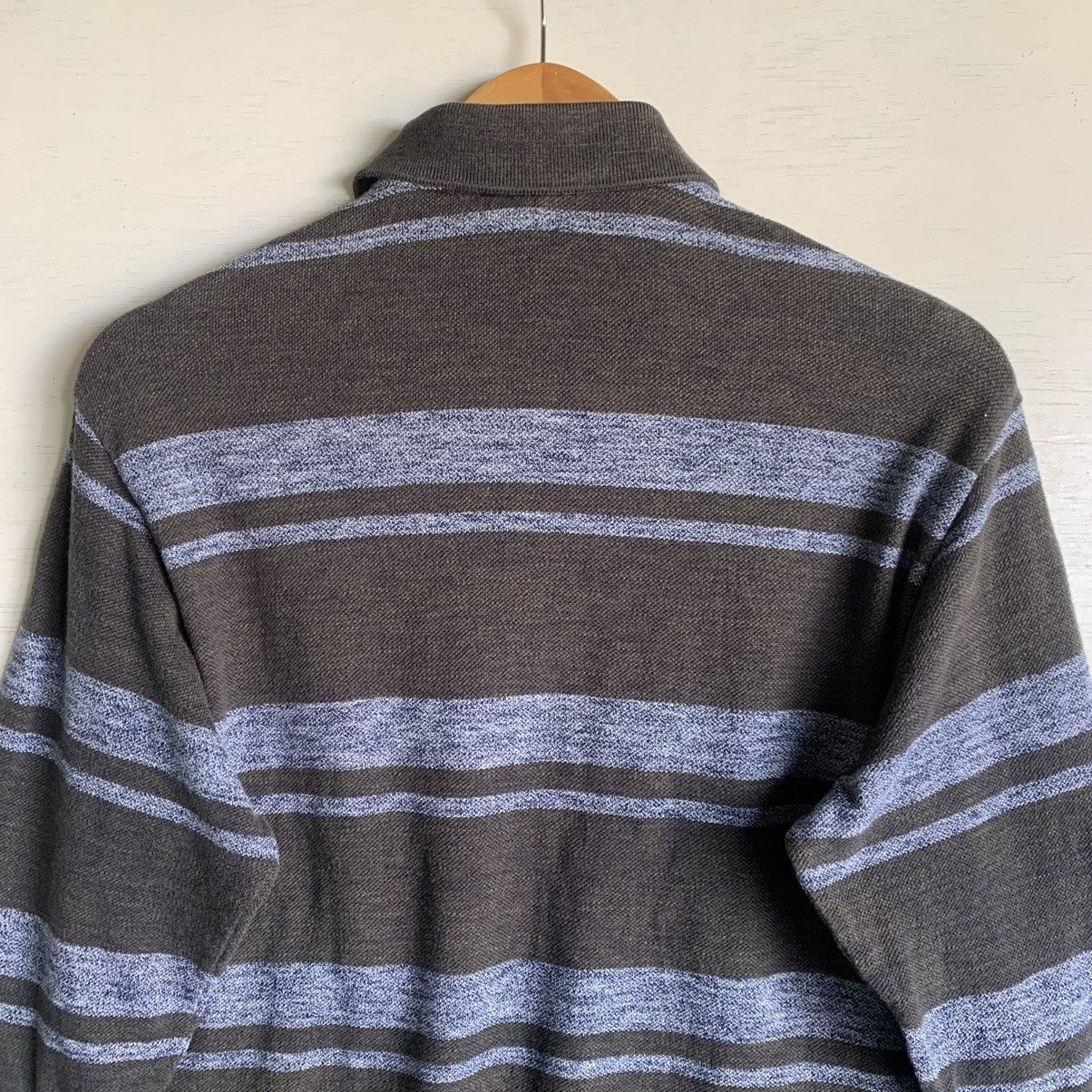 Lacoste Vintage Long Sleeve Lacoste Striped Polo Shirt Size US M / EU 48-50 / 2 - 14 Thumbnail