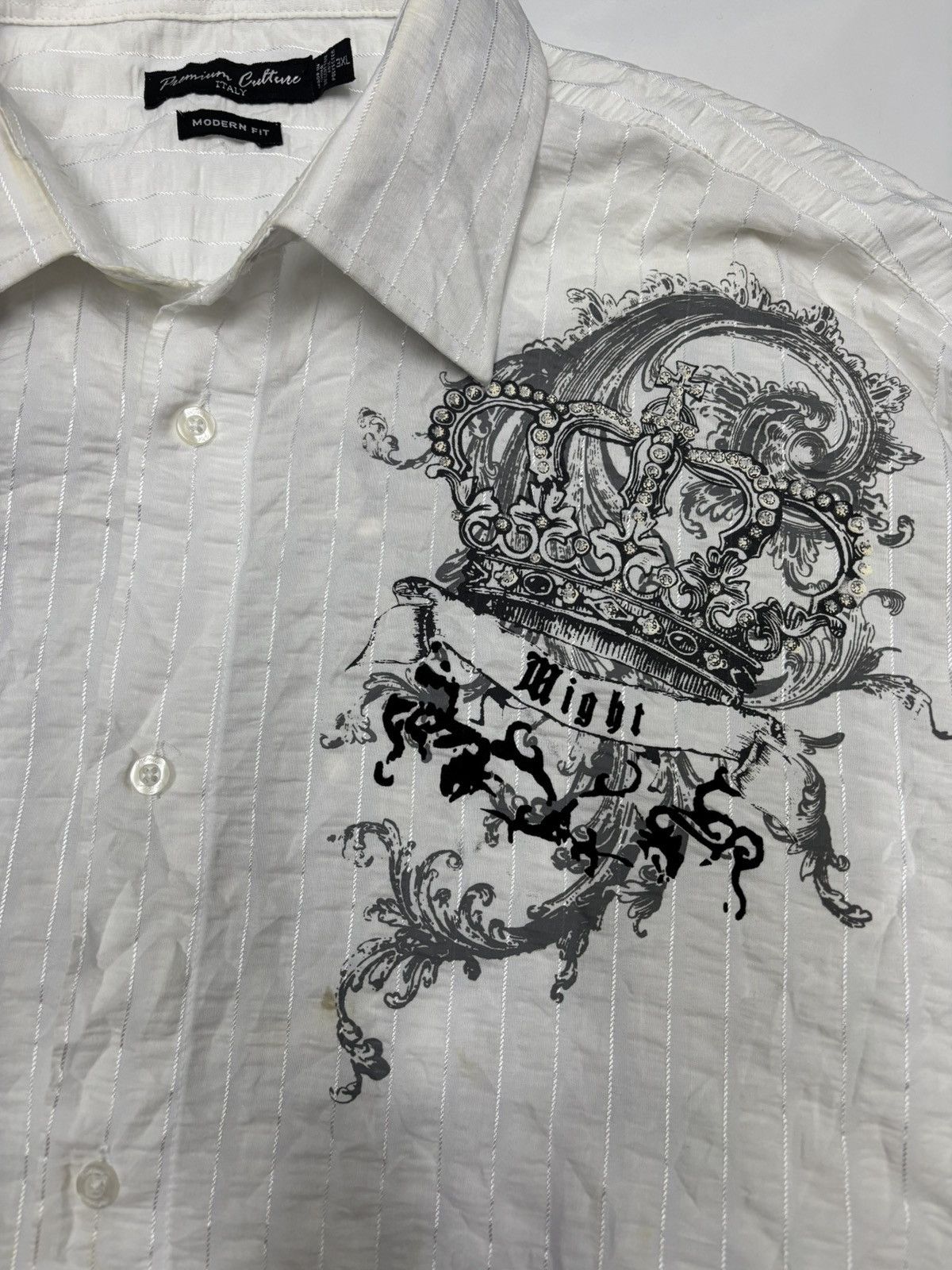 Hysteric Glamour 🔥PREMIUM CULTURE TRIBAL CROWN OVERSIZED BUTTON SHIRT Size US XXL / EU 58 / 5 - 14 Thumbnail
