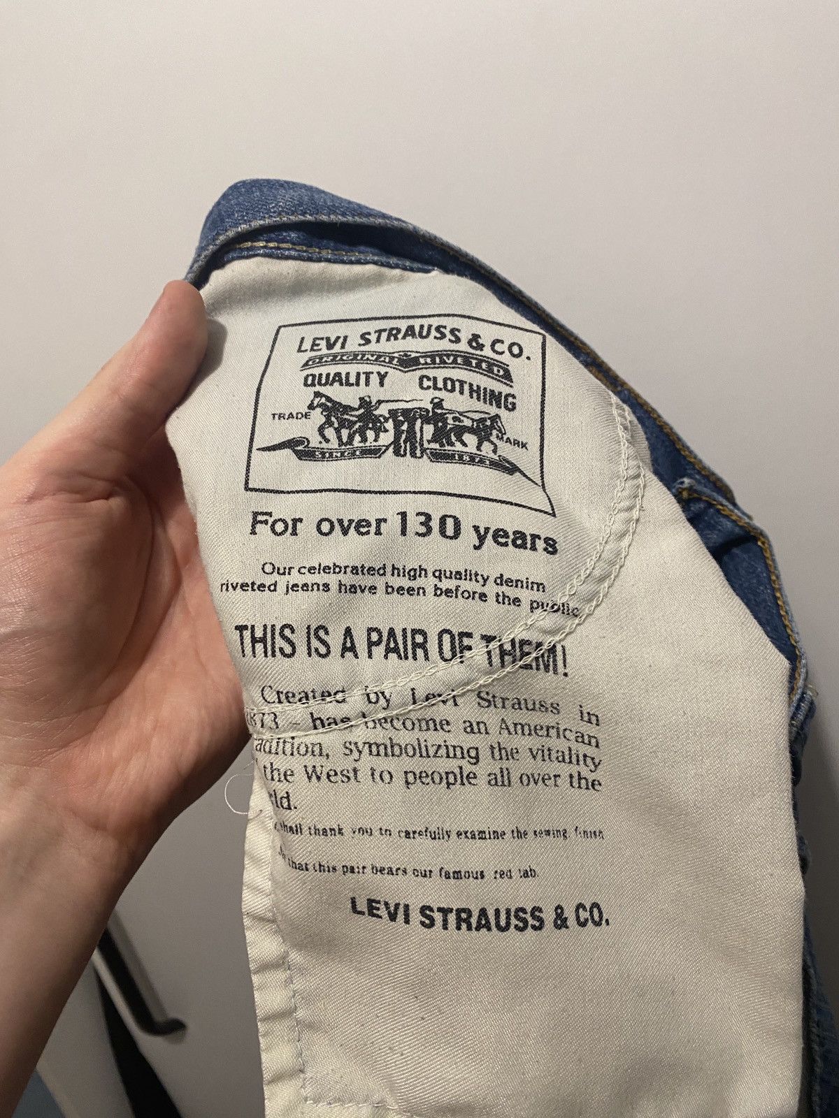 Levi's Vintage Clothing Rare vintage bootcut levis denim trousers 00s Size US 33 - 13 Thumbnail