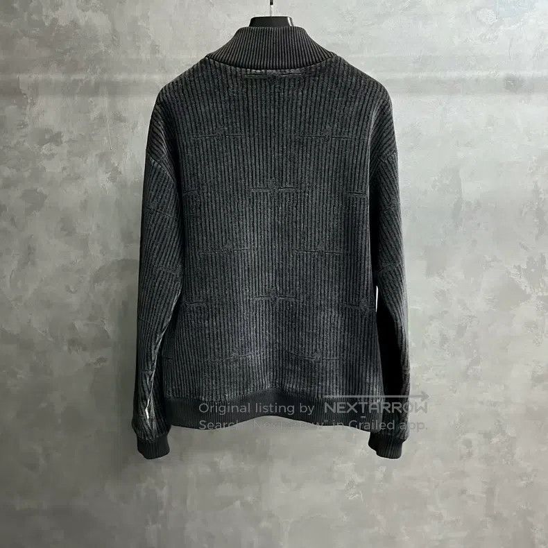 Louis Vuitton Louis Vuitton 25 Newest Black Logo Jacquard Zip Rib Jacket Size US L / EU 52-54 / 3 - 5 Thumbnail