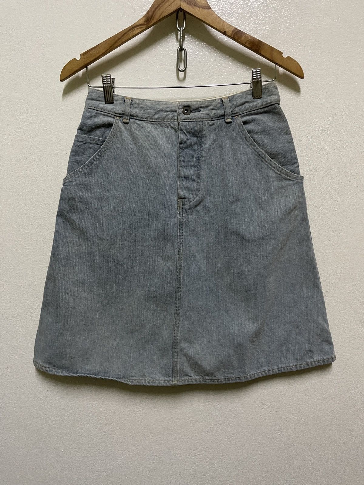 Margaret Howell Margaret Howell Denim Skirt Buckle Back Size 26" / US 2 / IT 38 - 1 Thumbnail