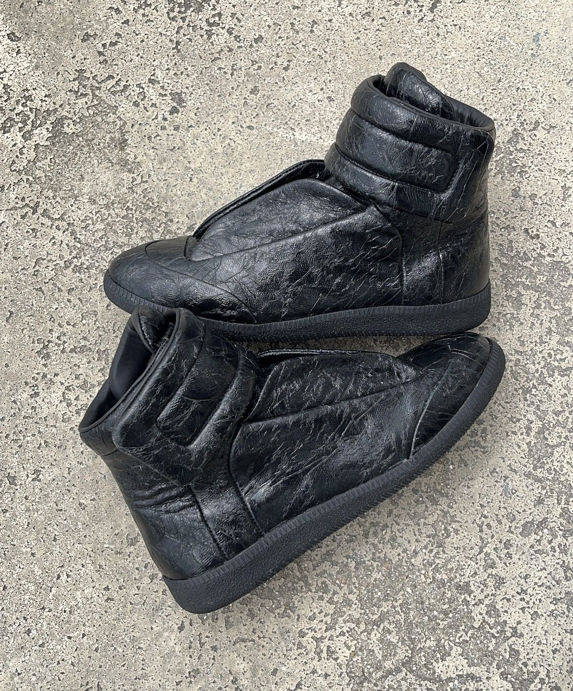 Maison Margiela Maison Margiela Future Blistered Black Leather Size US 7.5 / EU 40-41 - 1 Thumbnail