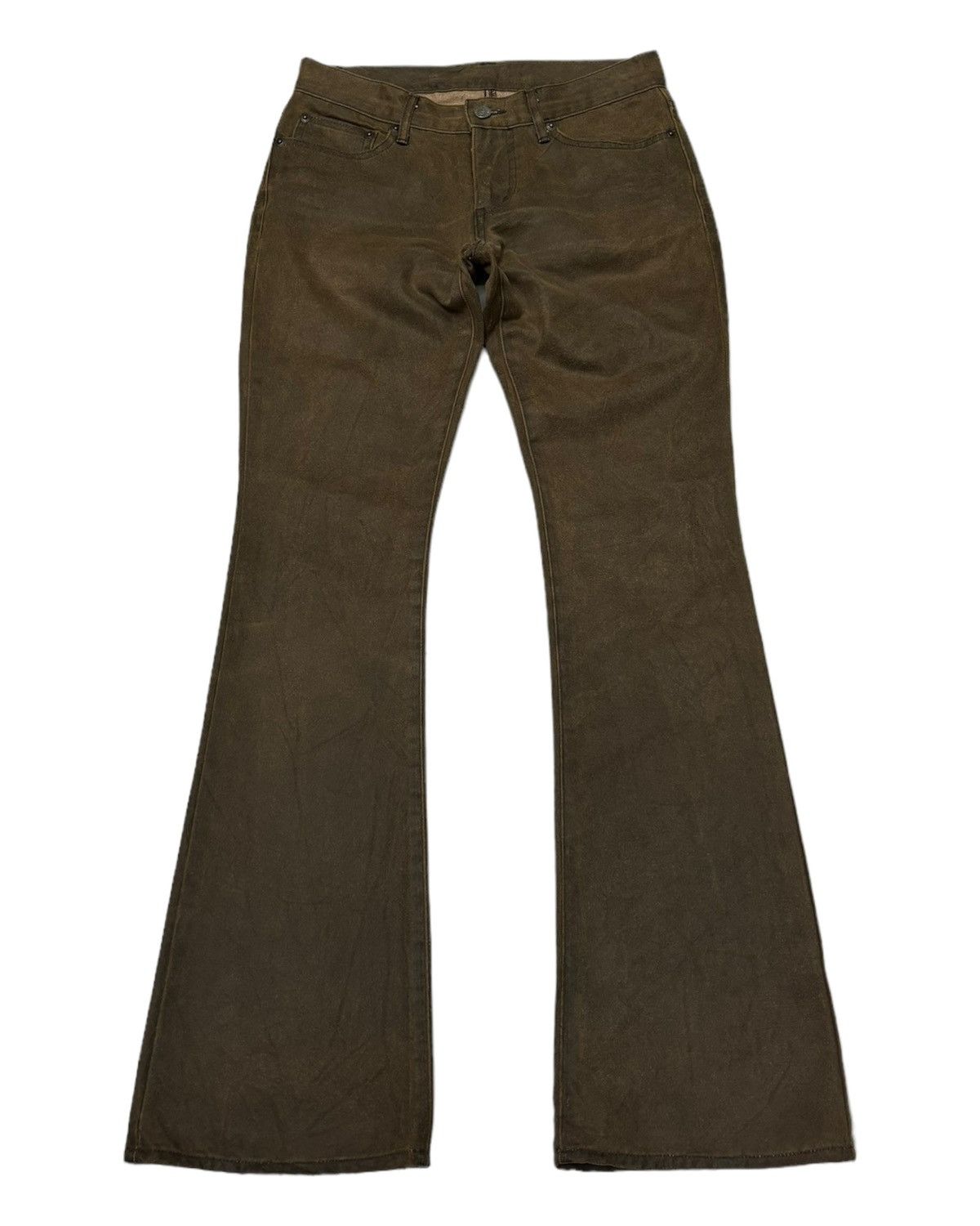 Le Grande Bleu (L.G.B.) 🔥ET BOITE BLUE WAY COWHIDE FLARED BOOTCUT PANTS Size US 28 / EU 44 - 1 Thumbnail