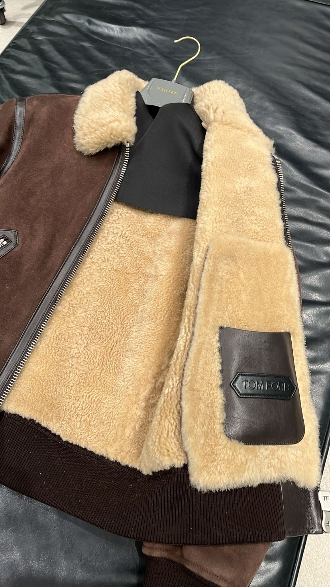 Tom Ford o1loc1c0126 LBS053 Leather Wear Blouson Jacket Size US M / EU 48-50 / 2 - 5 Thumbnail