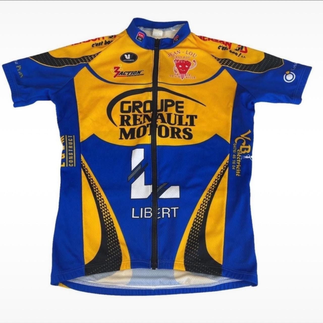 Vintage Vintage Groupe Renault Motors Cycling Jersey Size M Size US M / EU 48-50 / 2 - 1 Thumbnail