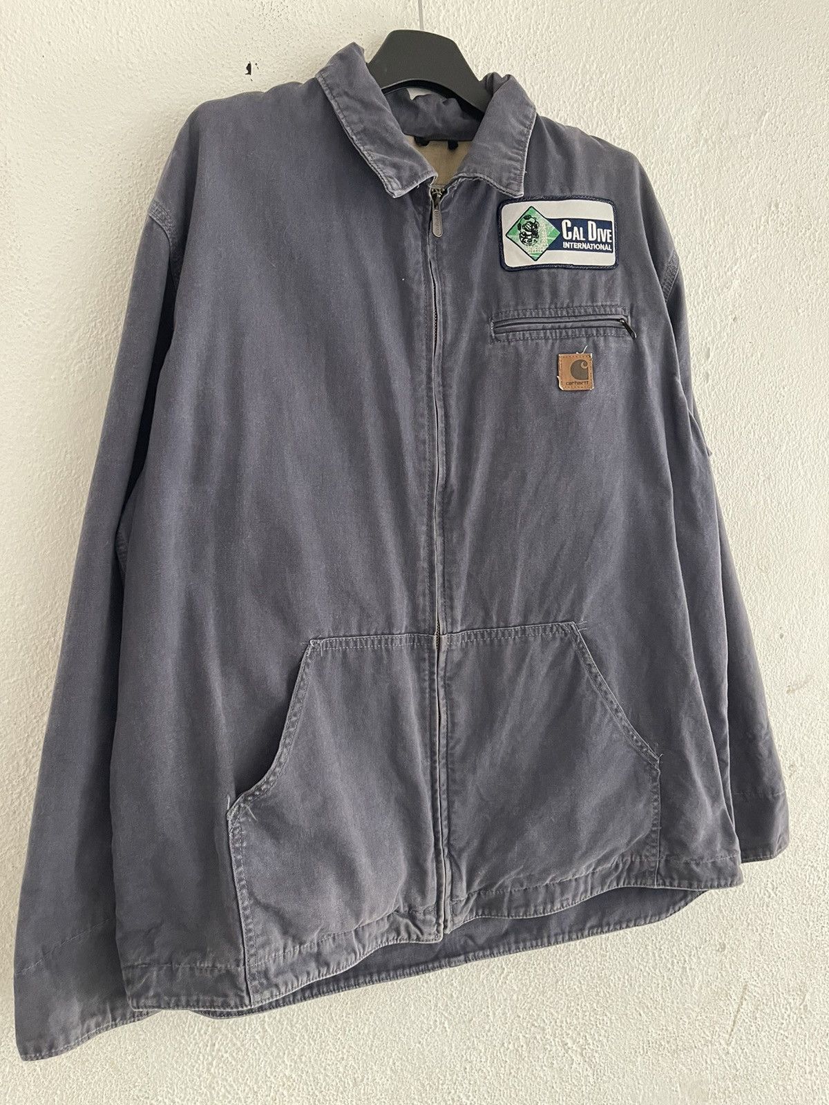 Carhartt Vintage Faded Carhartt Workwear Jacket CalDive Atlantic Size US L / EU 52-54 / 3 - 3 Thumbnail