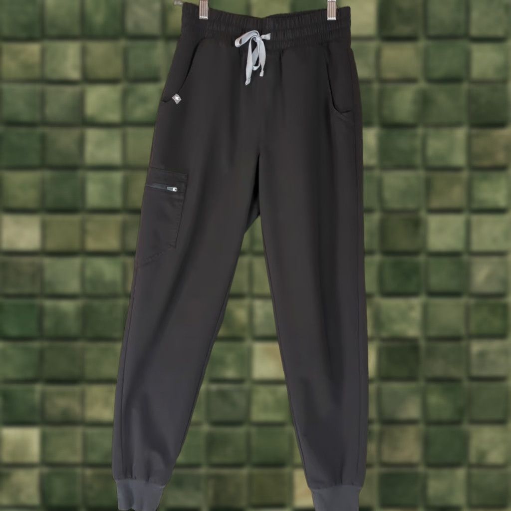 Vintage FIGS Zamora Jogger Scrub Pants Women XS Black Technical Collection Size 26" / US 2 / IT 38 - 1 Thumbnail