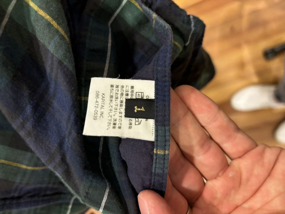 Kapital Kapital Plaid Button Down ‘Navy/Green’ Size US XS / EU 42 / 0 - 4 Thumbnail