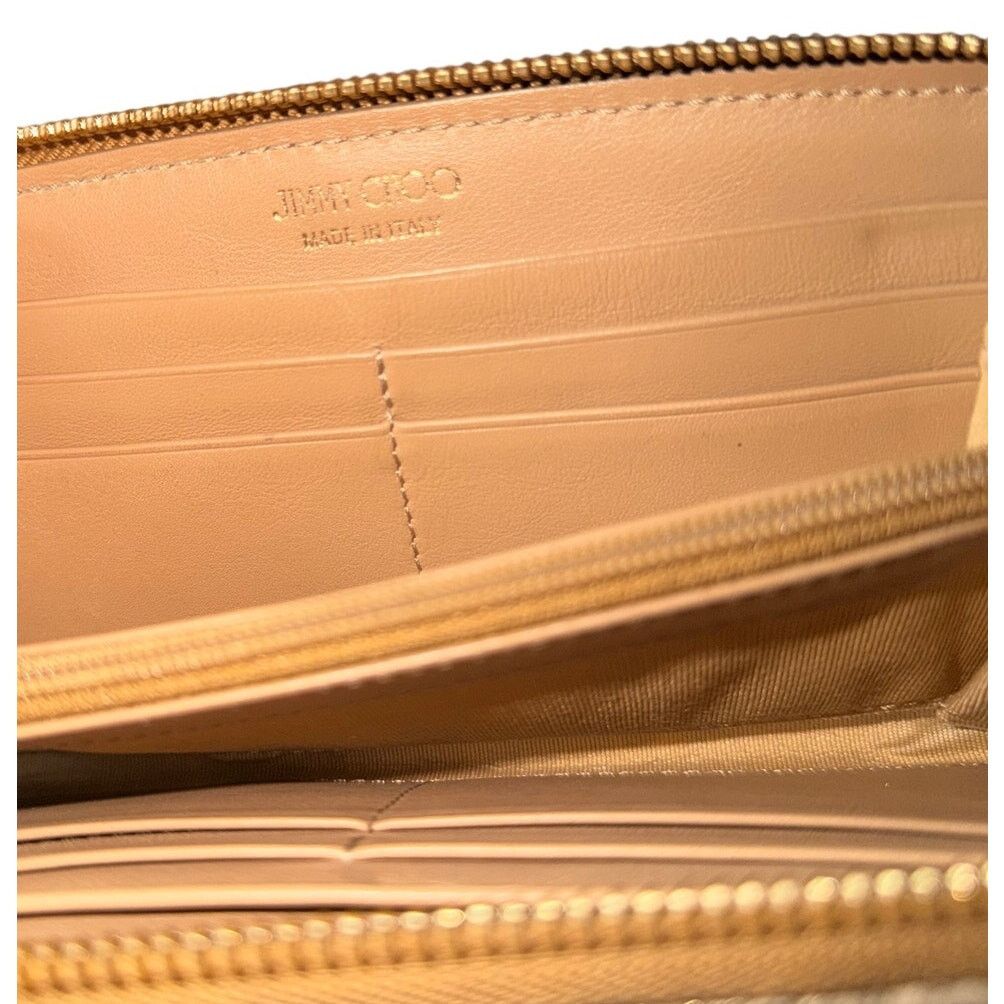 Jimmy Choo Jimmy Choo Filipa Stars Studded Gold Metallic Leather Wallet Size ONE SIZE - 8 Thumbnail