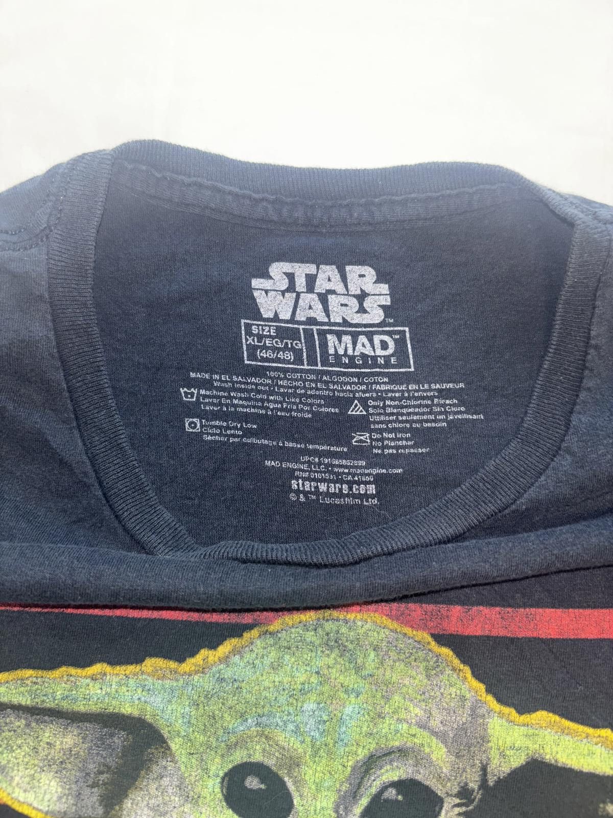 Star Wars Retro Star Wars Baby Yoda Wanted Graphic T-Shirt Size US XL / EU 56 / 4 - 3 Thumbnail